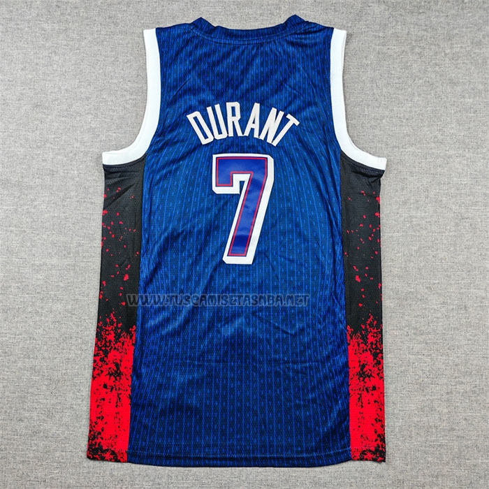 Camiseta Kevin Durant NO 7 USA 2024 Azul 1